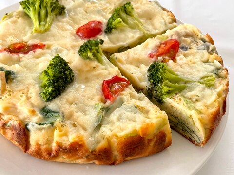 フライパンで簡単春キャベツと具沢山の米粉ケークサレ